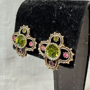 Vintage Sarah Coventry Austrian Lites Clip On Earrings